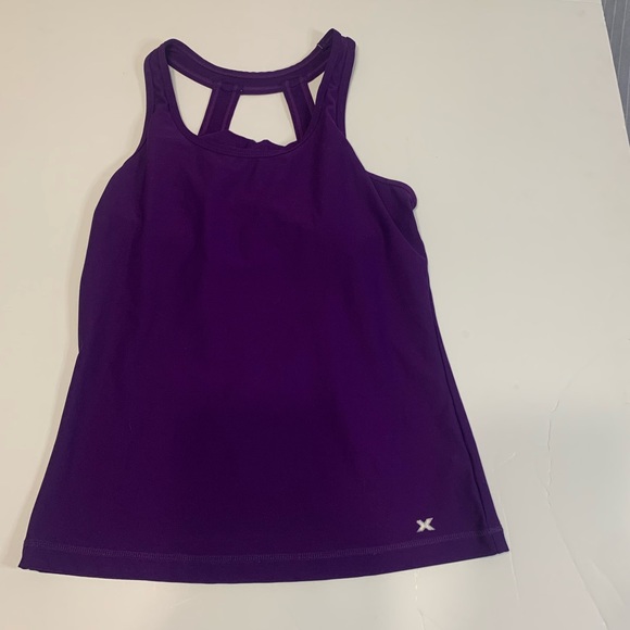 Purple Xersion halter workout tan- sz M - Picture 2 of 7